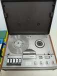 Gravador de fita, portátil, Philips modelo 4308 e acessórios - vintage