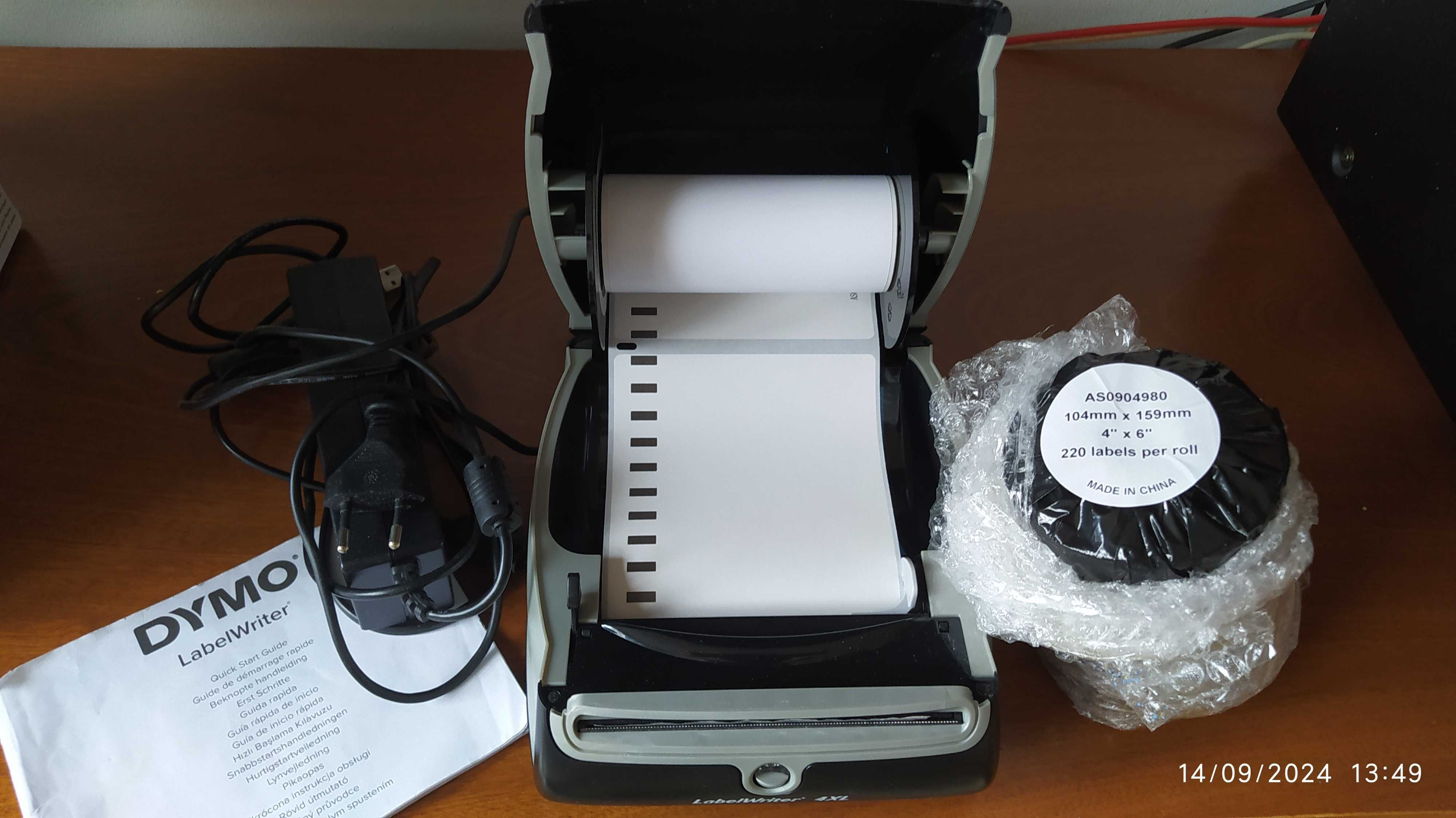 Drukarka etykiet Dymo LabelWriter 4XL + etykiety gratis.