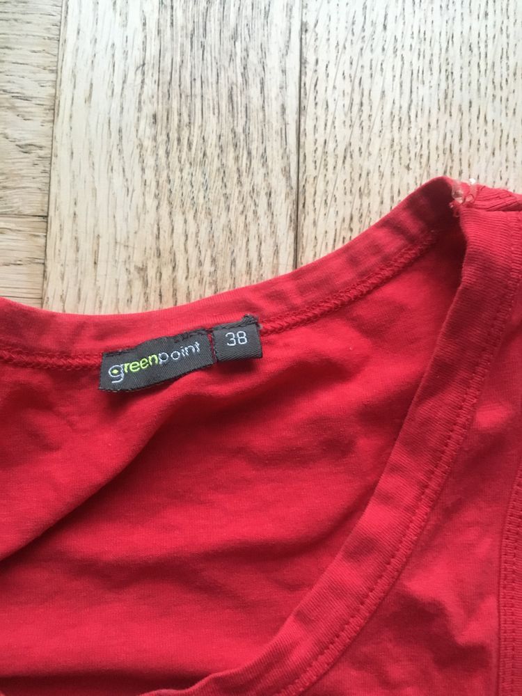 czerwona bluzka vintage XS-S