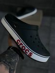 Мужские летние кроксы чёрные топовые удобные в носке Crocs