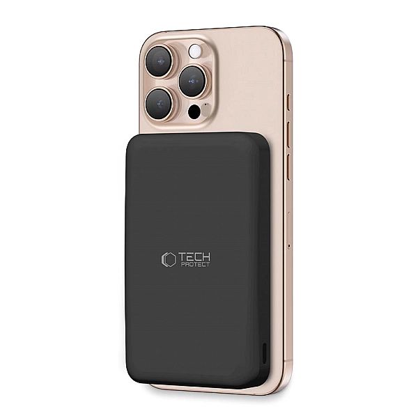 Tech-Protect Pb24 Lifemag Qi2 Magsafe Power Bank 10000Mah Black