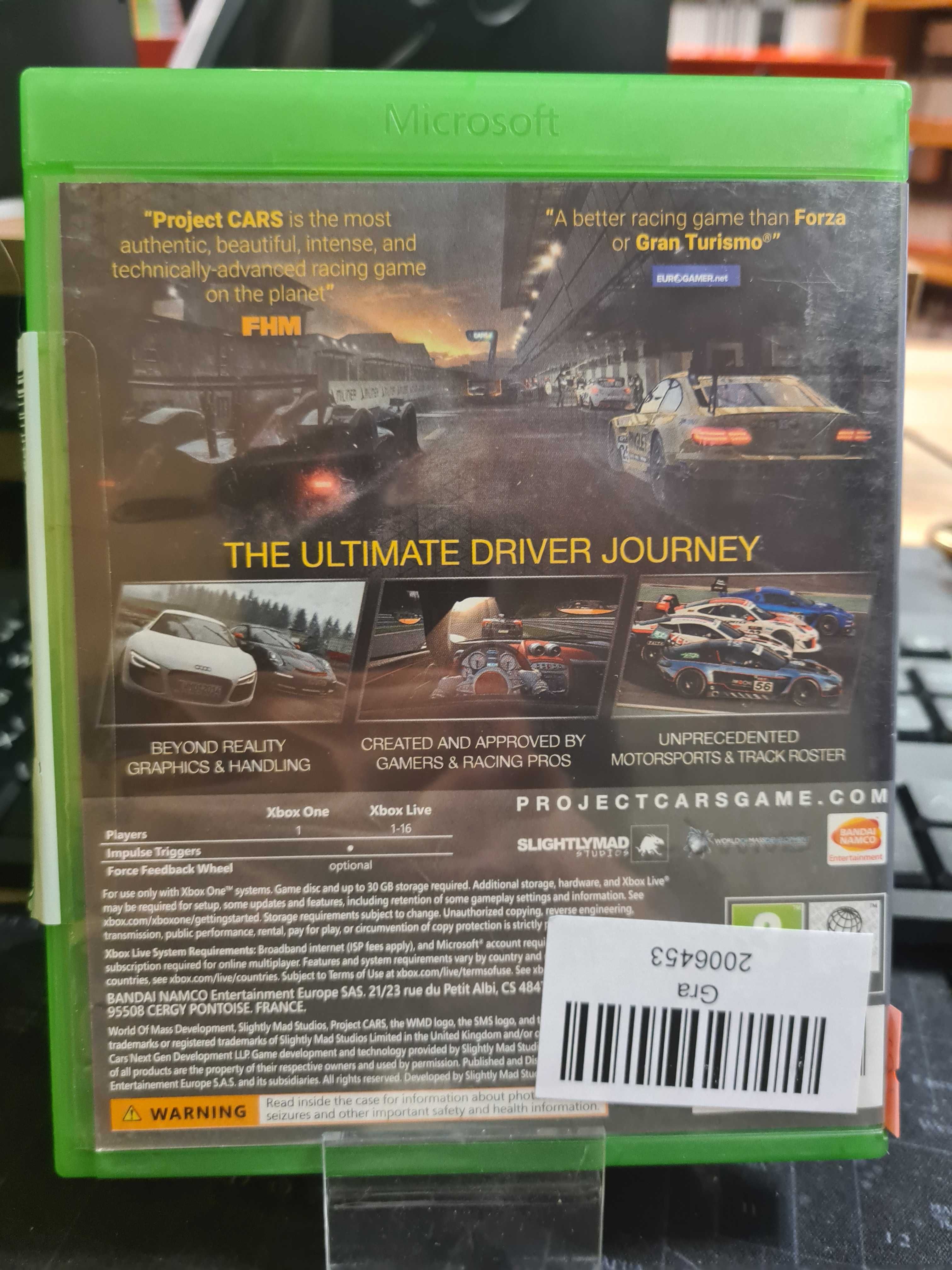 Project CARS XBOX ONE Sklep Wysyłka Wymiana