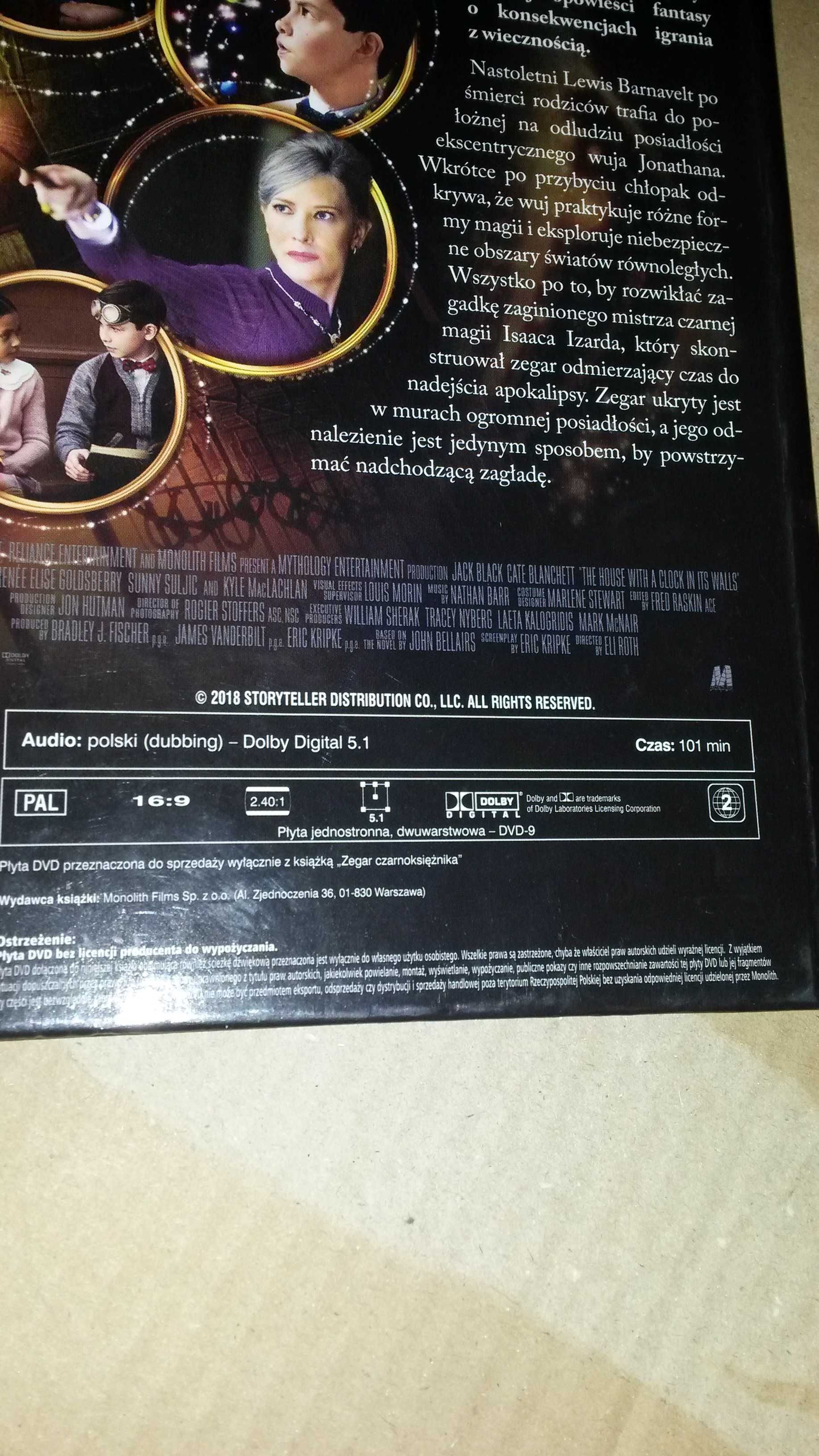 Film płyta DVD Zegar czarnoksiężnika gat. fantasy 2019