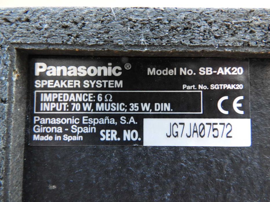 Kolumny Panasonic SB - AK20 do zestawu