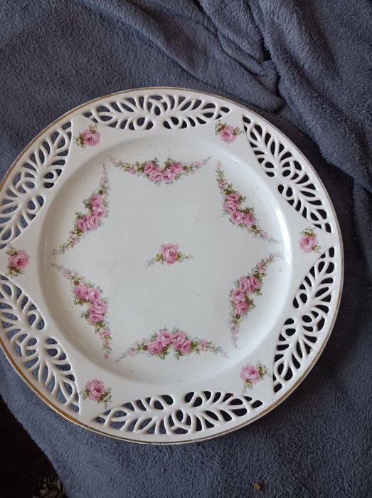 Max Roesler secesja majolika patera rok 1894