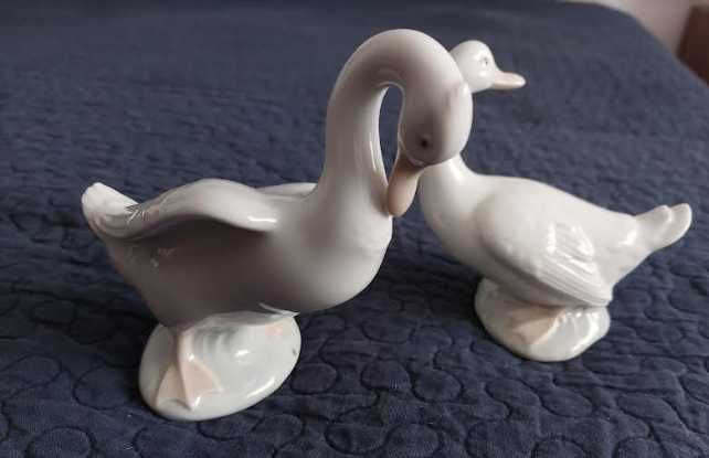 Par de gansos em porcelana LLADRÓ