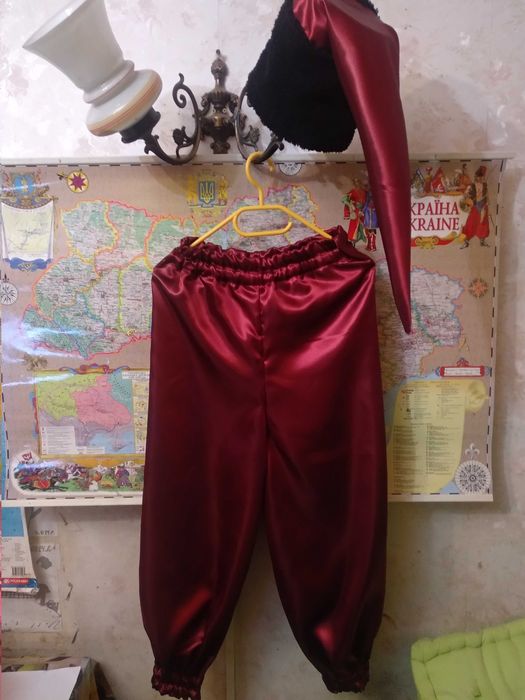 шаровари  українські на зріст 116-140 атлас