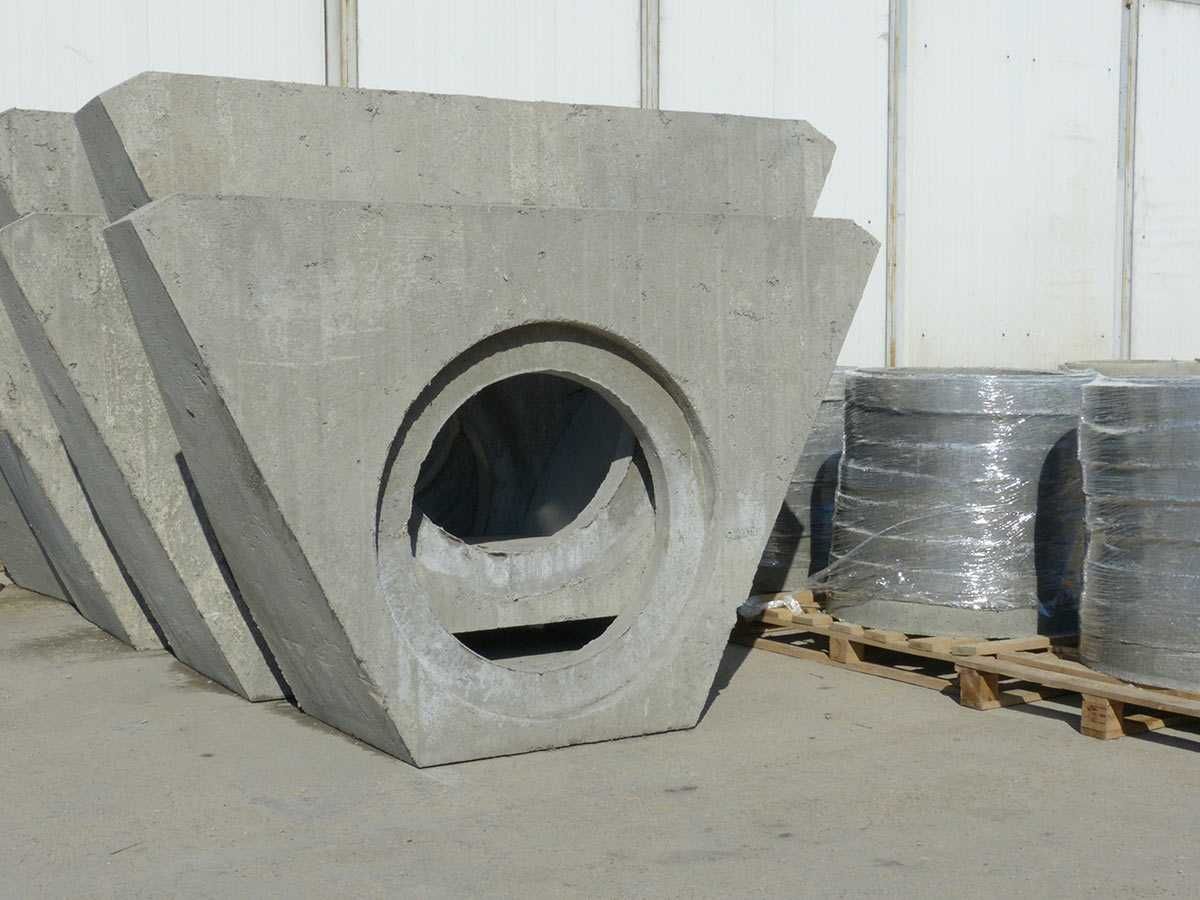 Ścianka skośna betonowa fi 1200 (3000), przepust, mostek