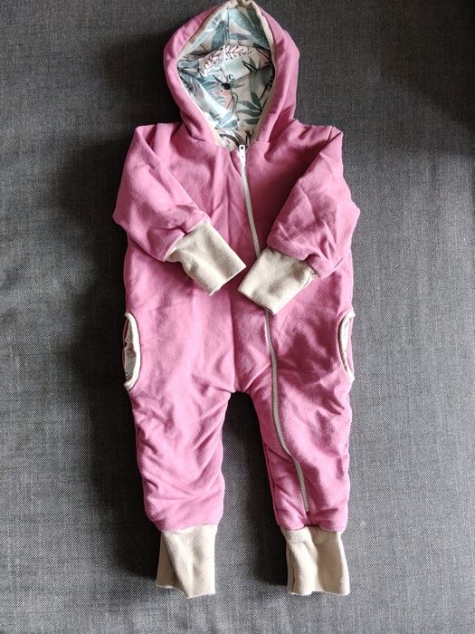 Wrzosowy KOMBINEZON ocieplany KOALA rosnący dresowy na jesień