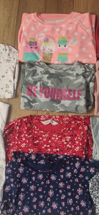 Bluzeczka, paka bluzeczek 10 szt 122/128