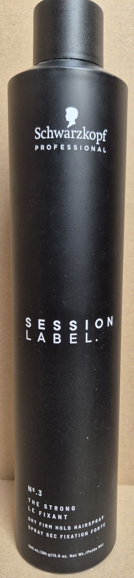 Session label suchy, mocny lakier do włosów, 500 ml
