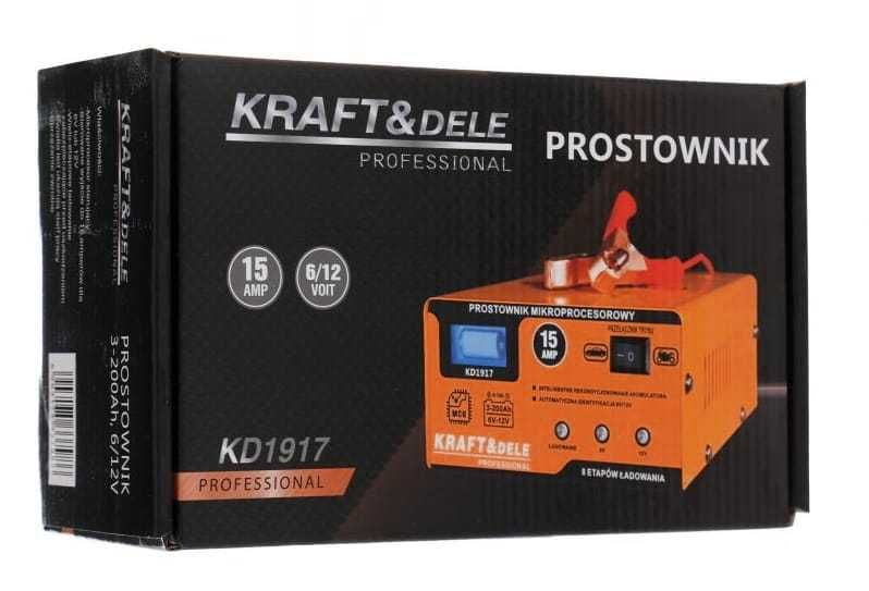 KRAFT&DELE Prostownik Mikroprocesorowy Akumulatorowy 6v / 12v KD1917