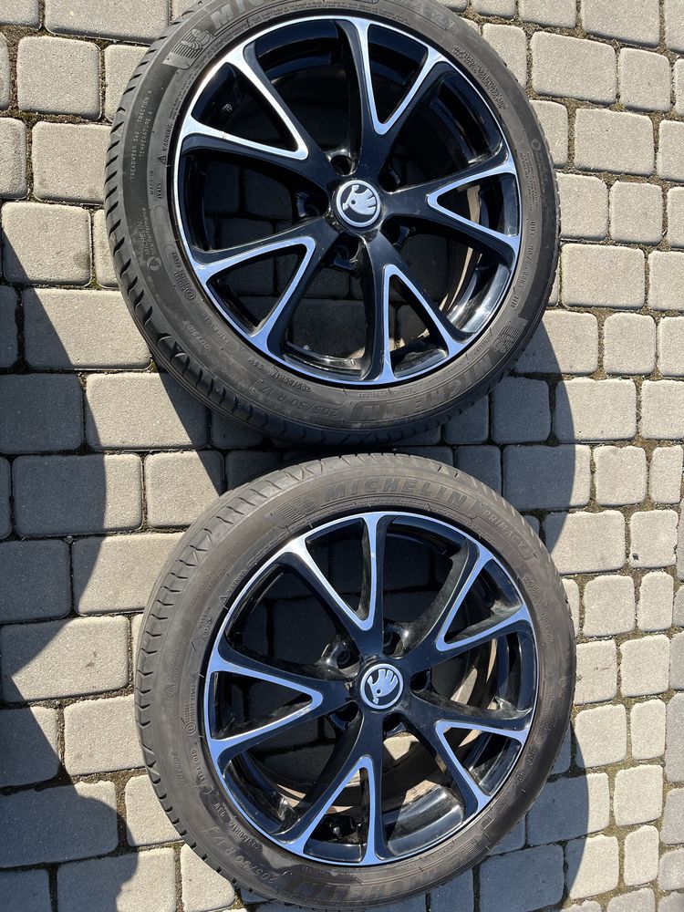 Felgi 5x112 17 cali Skoda Octavia Superb Rapid opony 215/55/17