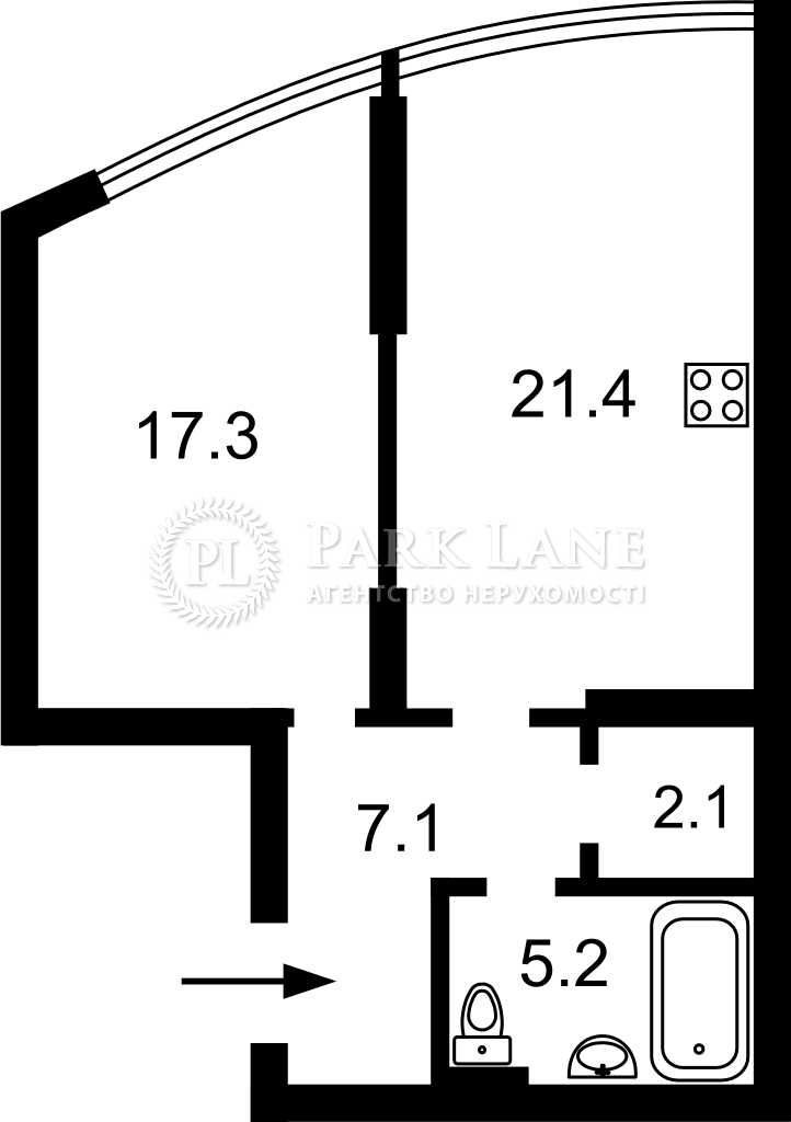 Продаж 1-к 53 м2 з новим ремонтом в ЖК Smart Plaza Polytech !