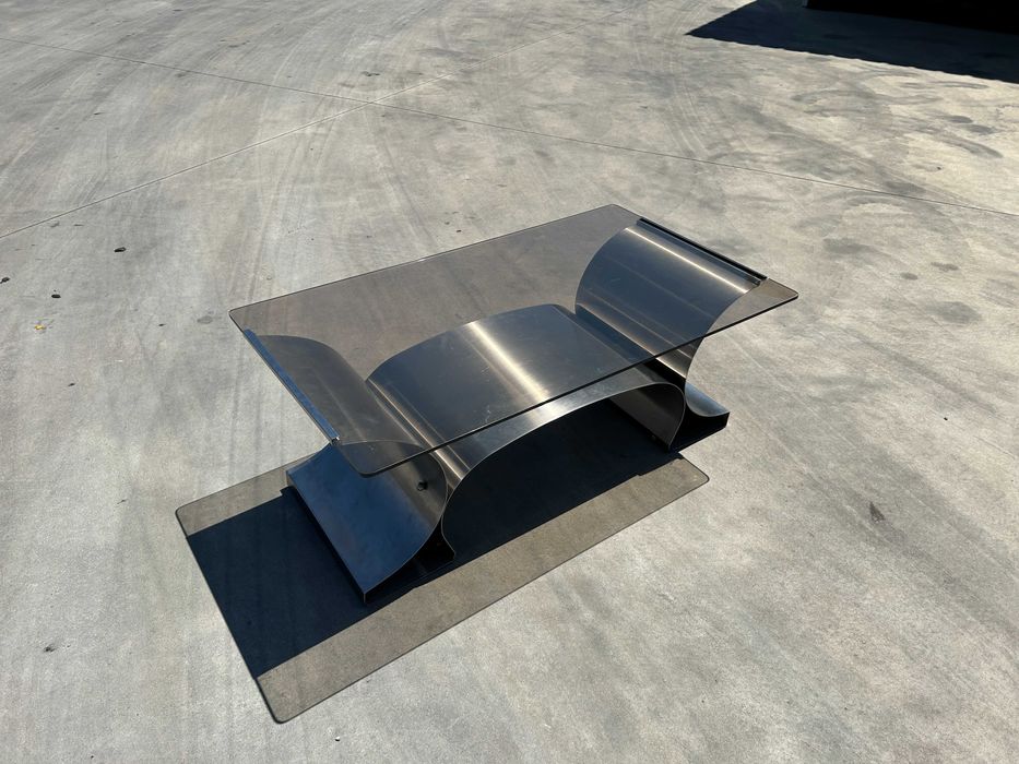 Mesa de centro por François Monnet – Kappa, França, anos 1970