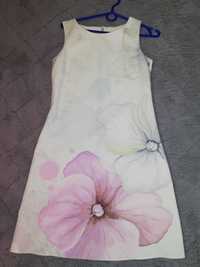 Sukienka malowane kiaty raz założona roz m