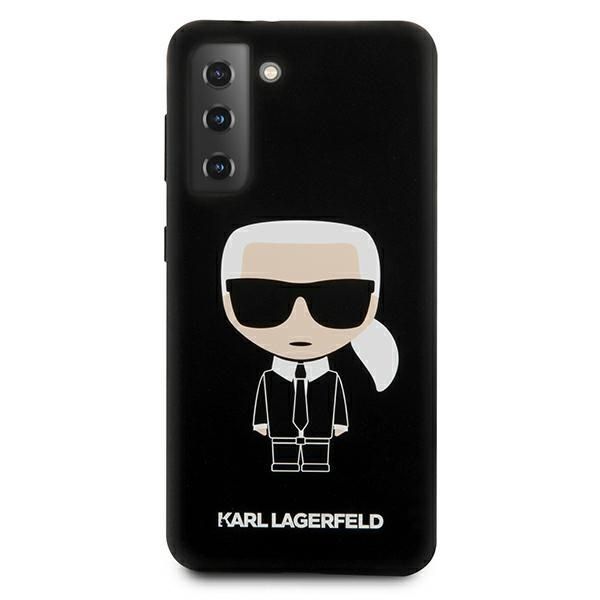 Etui Karl Lagerfeld Silicone Iconic do Galaxy S21+ - Czarny