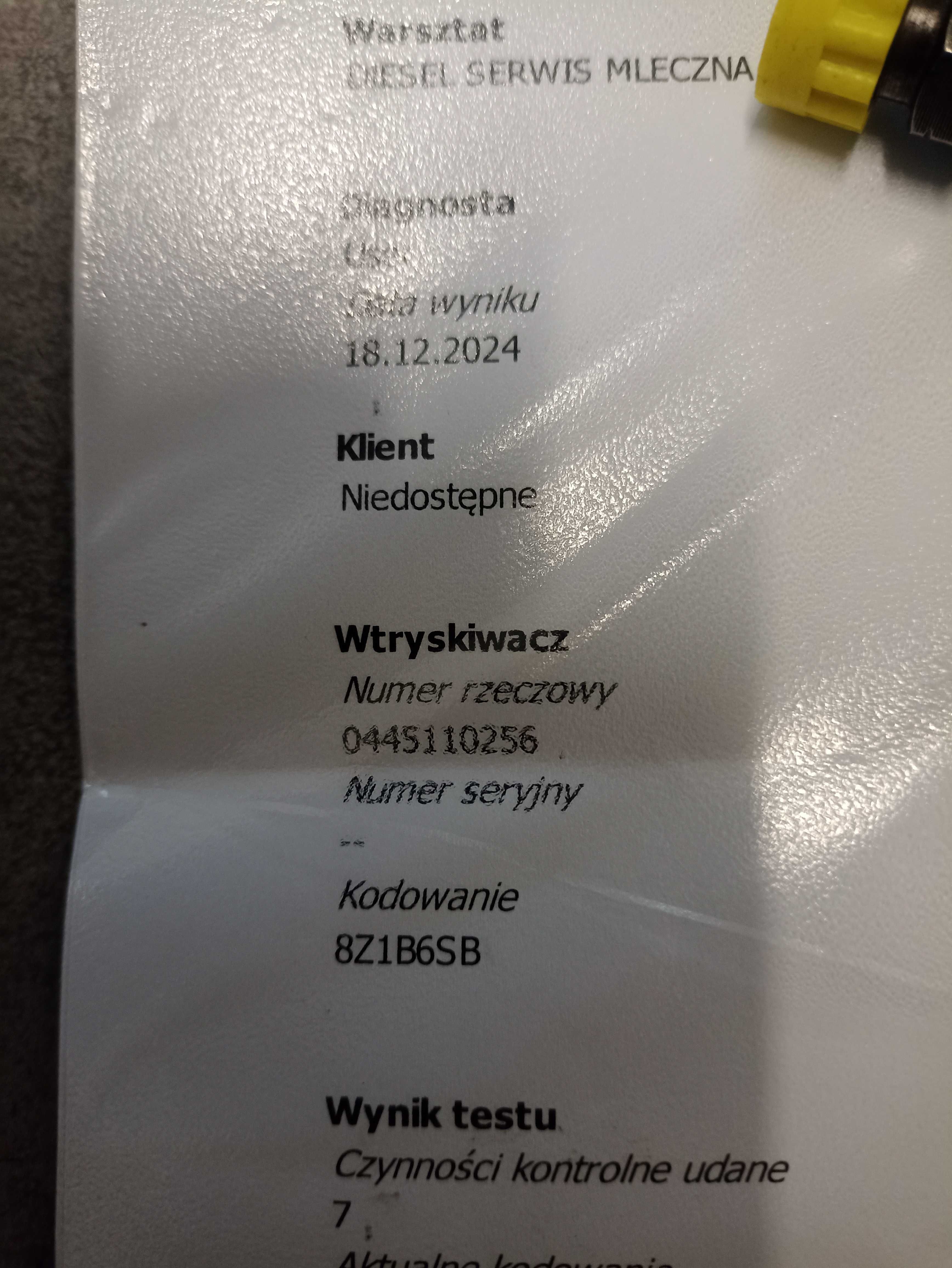 Sprawdzone wtryski Hyundai Kia 1.5CRDI 1.6CRDI