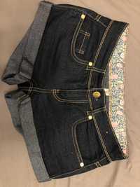 Krotkie spodenki szorty jeansowe spodnie 36 primark