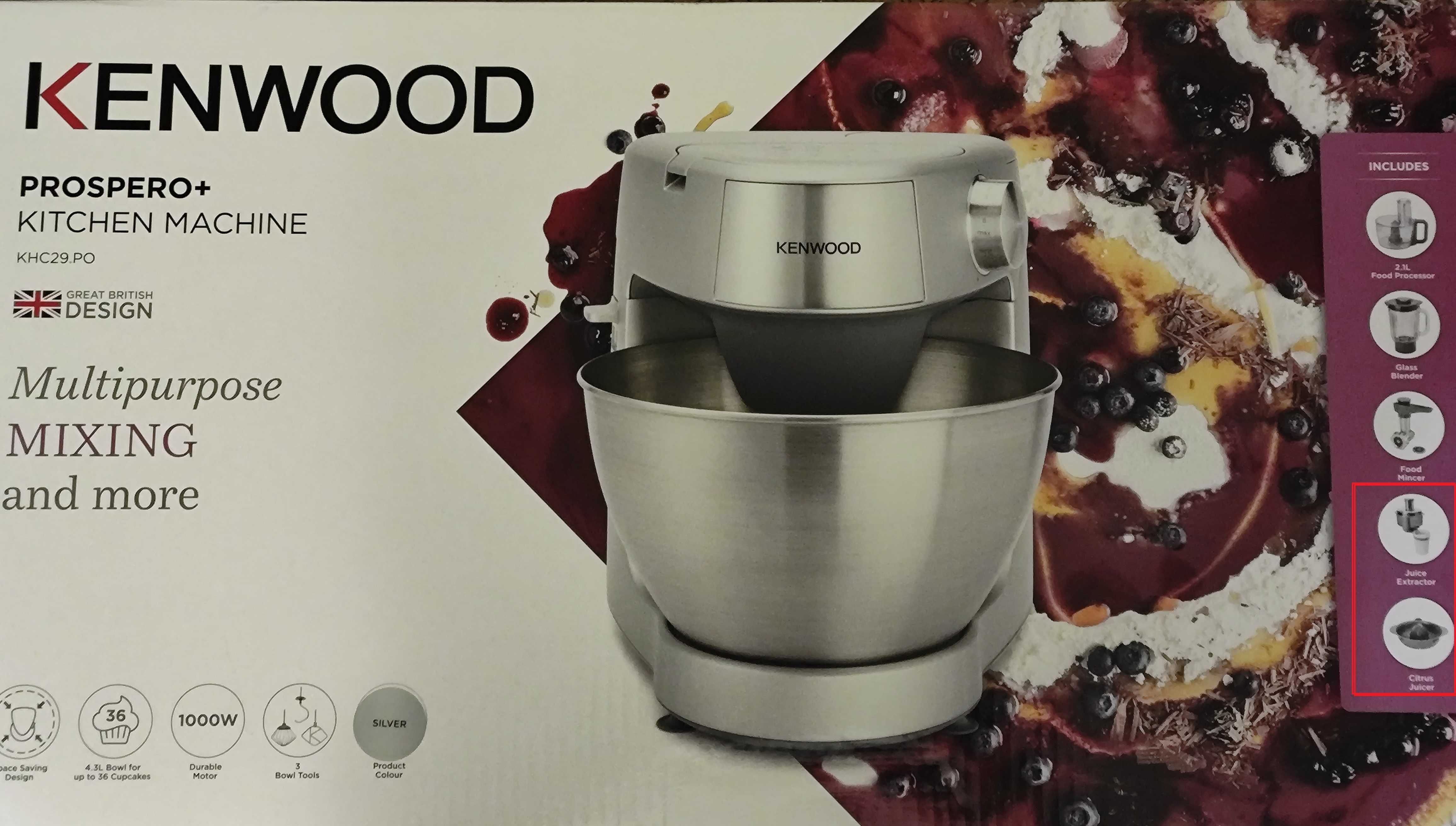 Nowa przystawka sokowirówka Kenwood + wyciskarka