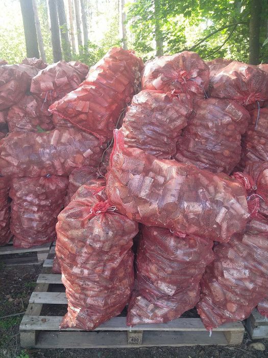 Drewno opałowe - zrębka gruba w workach