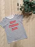 110/116 H&M koszulka biała w paski t-shirt