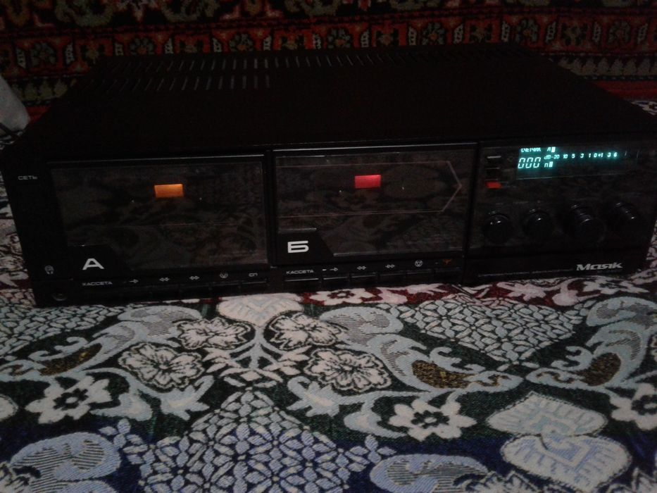 Магнитофон кассетный приставка Маяк 242 С СССР магнитола магнітофон