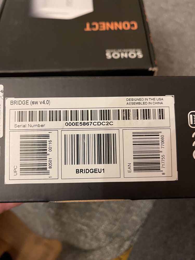 Sonos Connect + Sonos Bridge