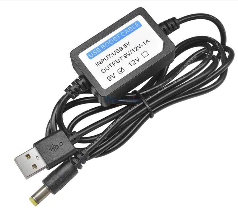 USB кабель DC 5V to 12V  5.5*2.1mm