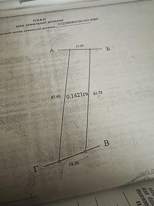 Продам земельну ділянку