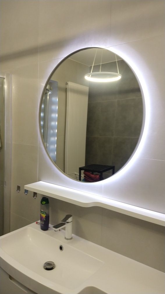 Lustro okrągłe podświetlane LED fi 50 super cena