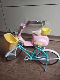 Barbie skuter + rower zestaw nowy