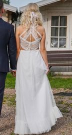 Wyjątkowa suknia ślubna Boho 2w1 rozmiar S plus dodatki