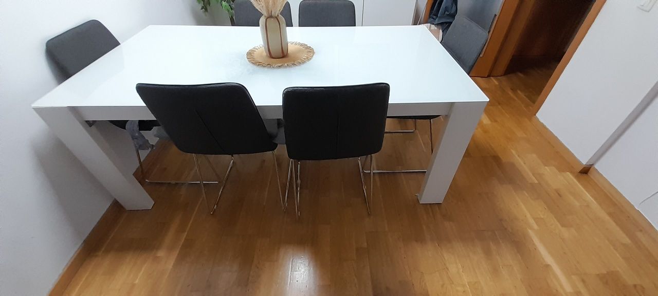Mesa jantar tampo vidro