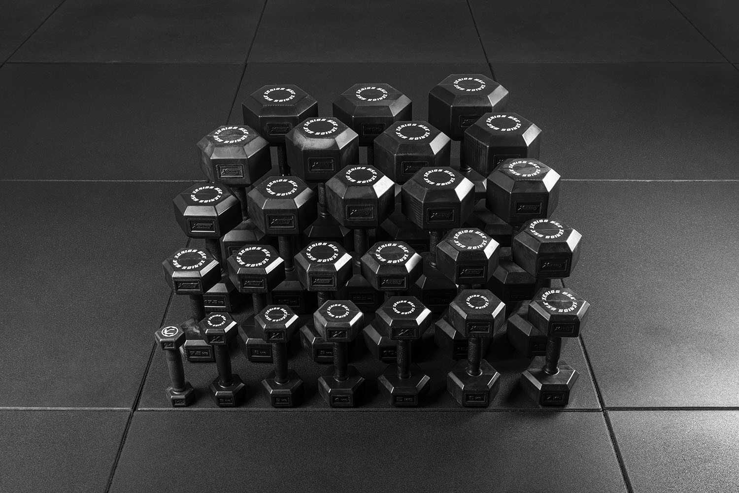 Hantle w pełni ogumowane Hex Xenios USA 2x8kg