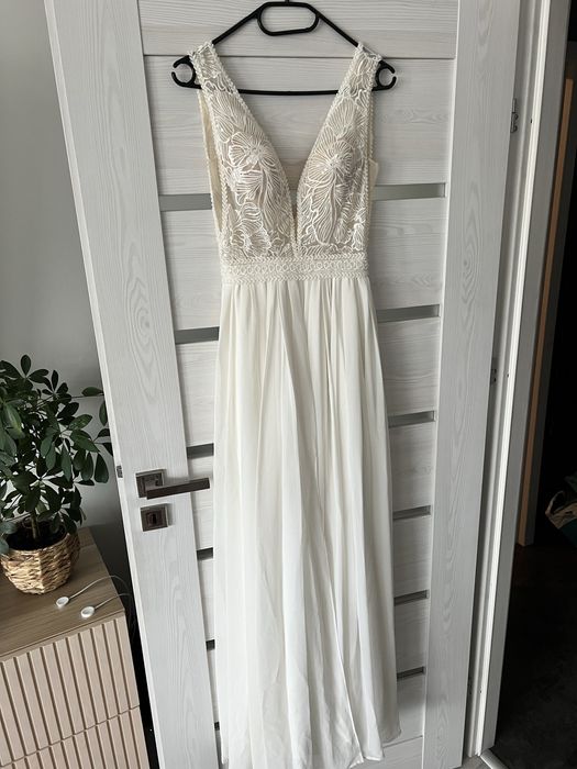 Suknia ślubna rozmiar S wzrost 172 obcas 5 cm stan idealny