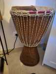 Djembe Tradicional de Angola – Madeira e Pele Natural