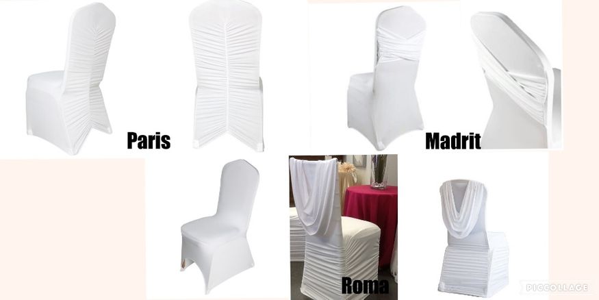 Pokrowce elastyczne na krzesła wynajem od firmy