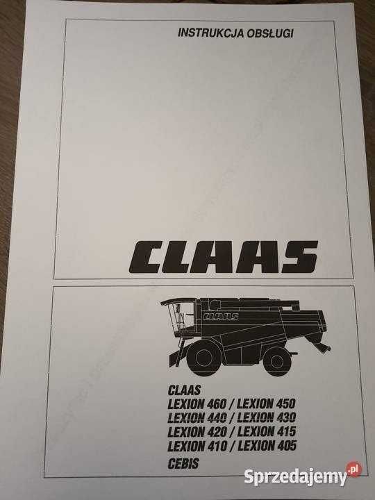 Instrukcja obsługi kombajnu Claas Lexion PL
