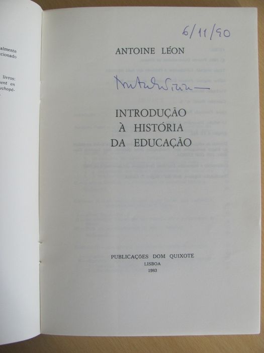 Introdução à História da Educação de Antoine Léon