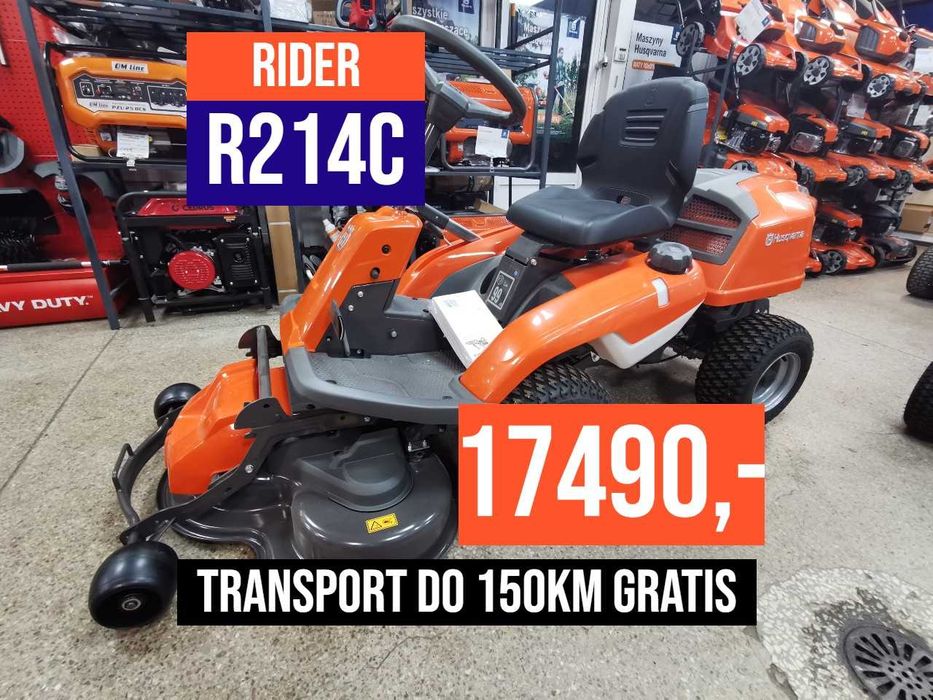 Kosiarka RIDER HUSQVARNA R214C Hydrostat OKAZJA!! RATY0% Leasing SKLEP