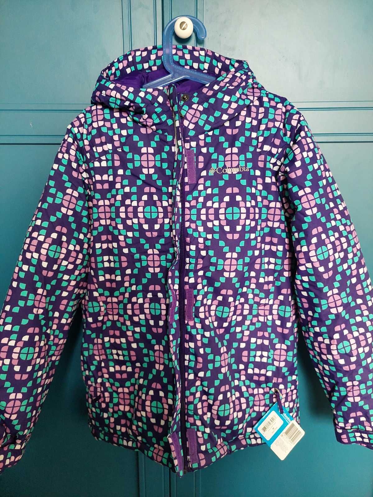 Теплая зимняя лыжная куртка Columbia (Коламбия) для девочки 10-12 лет