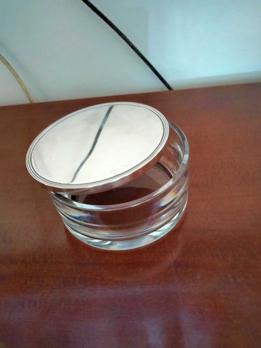 Guarda jóias  cristal e prata