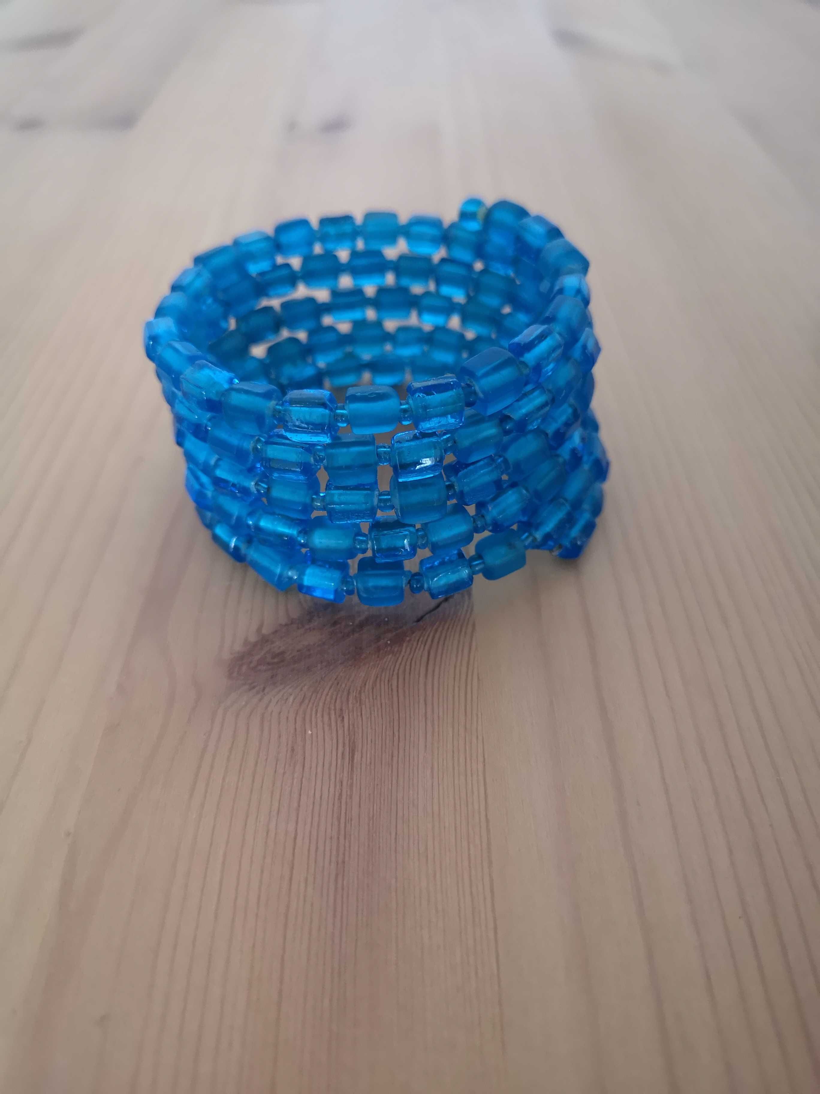 Pulseira espiral azul