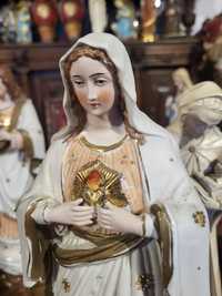 Biskwit Maryja Serce mieczem przebite porcelanowa Matka Boża