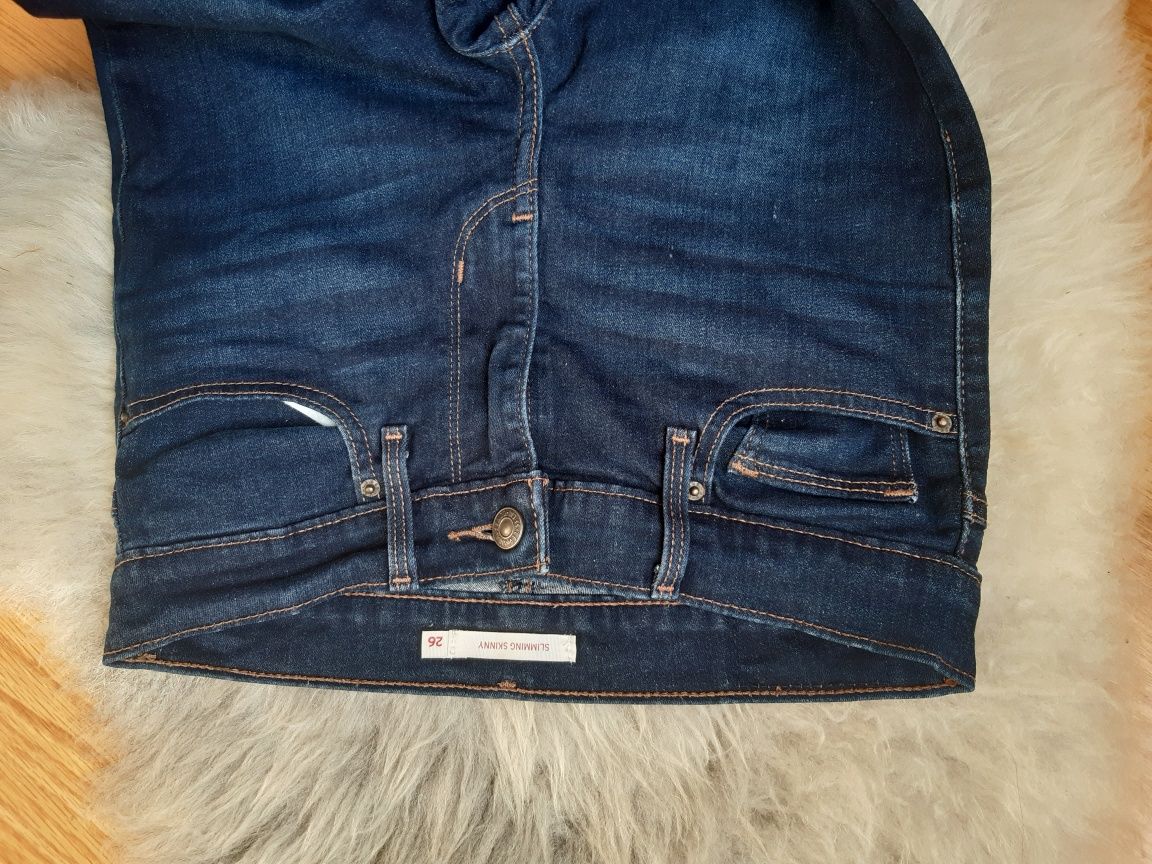Levi's jeans 26 slim klasyczny stan 34/36 xs/s