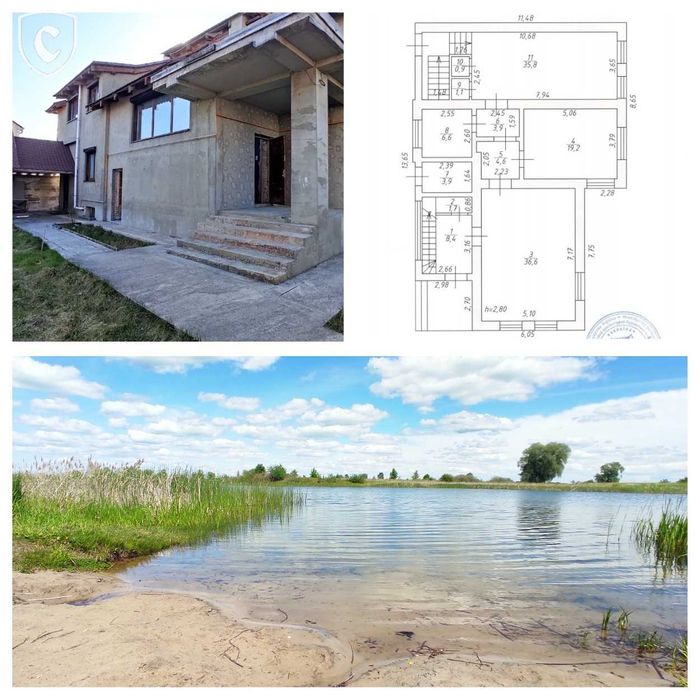 Будинок 271 м² біля озера, Новосілки, Вишгородський р-н
