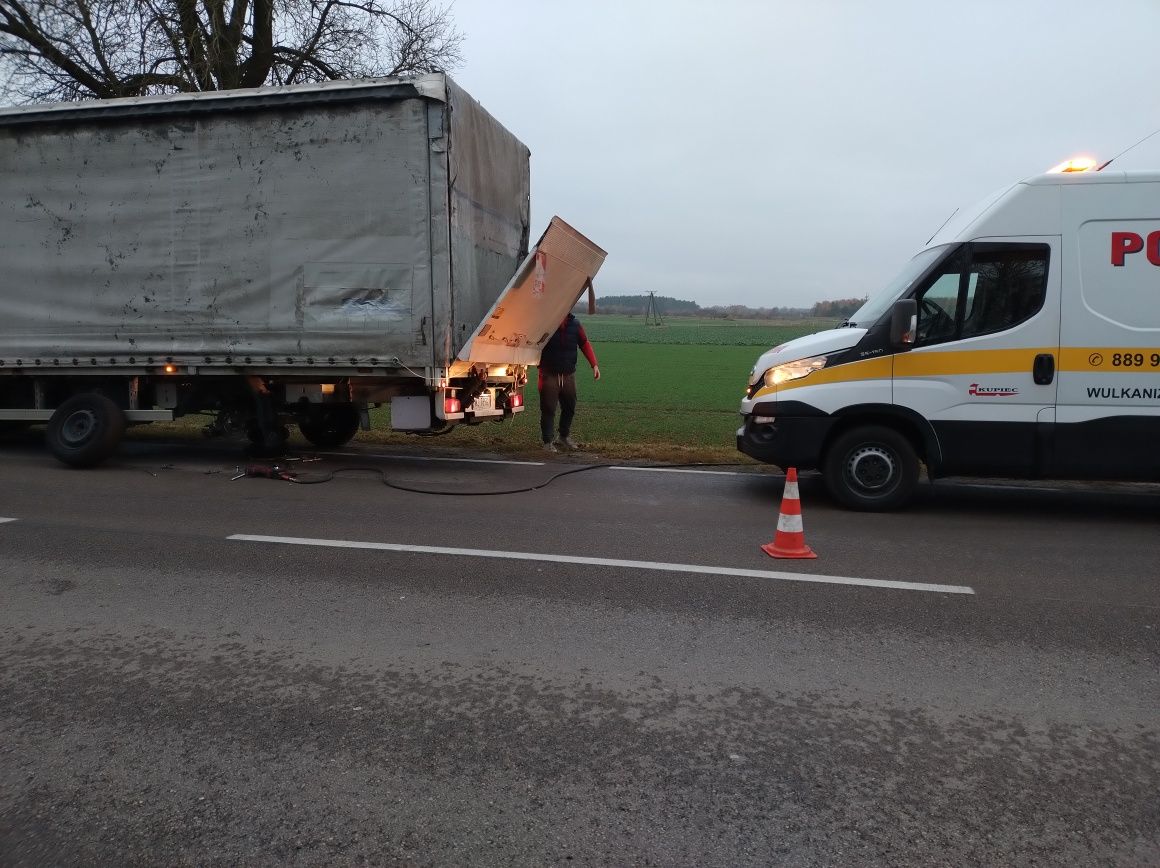 Pomoc Drogowa 24h transport maszyn Serwis Mobiny Wulkanizacja Ostrów M