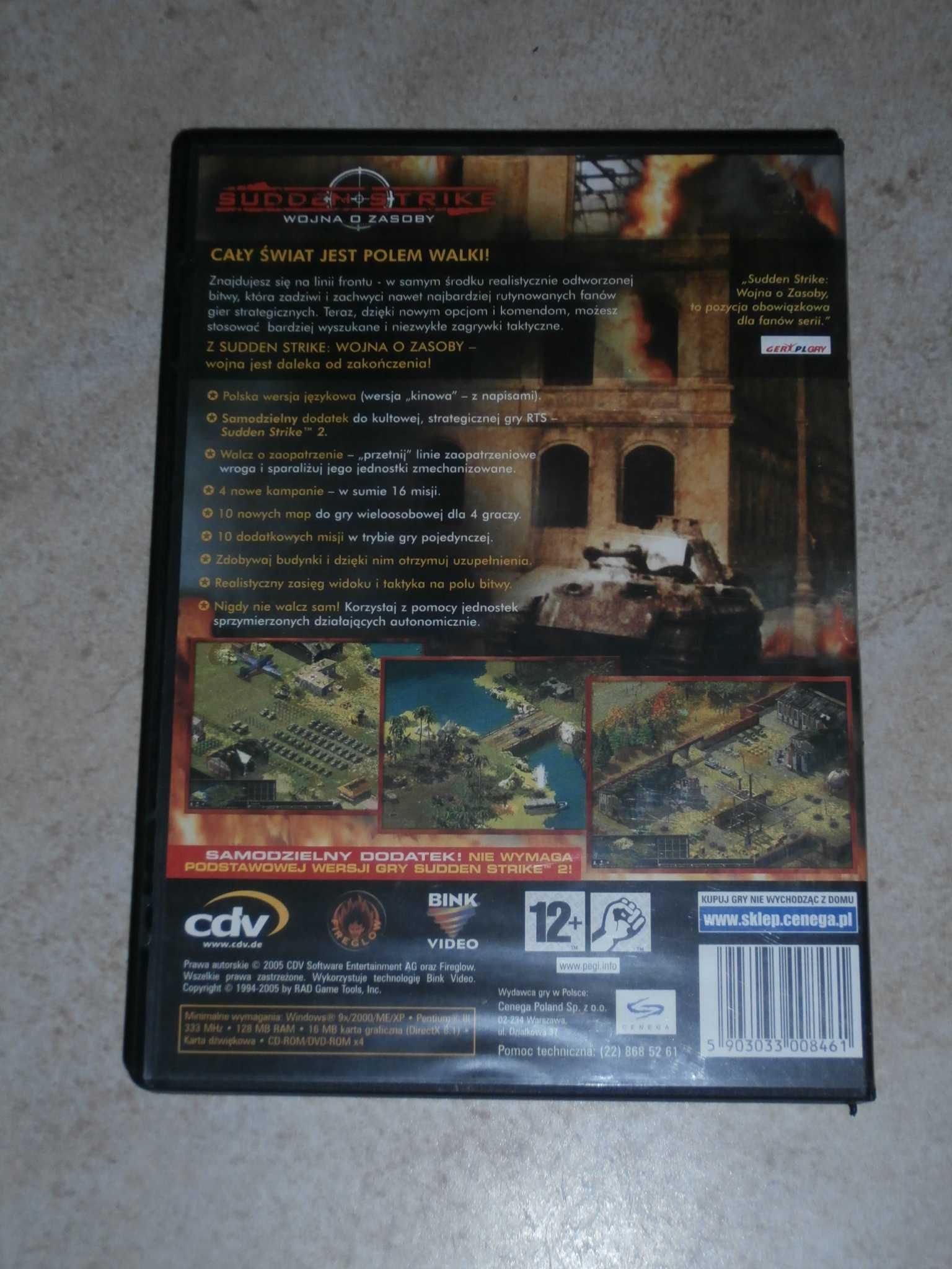Trzy Gry PC Sudden Strike PC Anthology, Wojna o zasoby, Arm of Victory