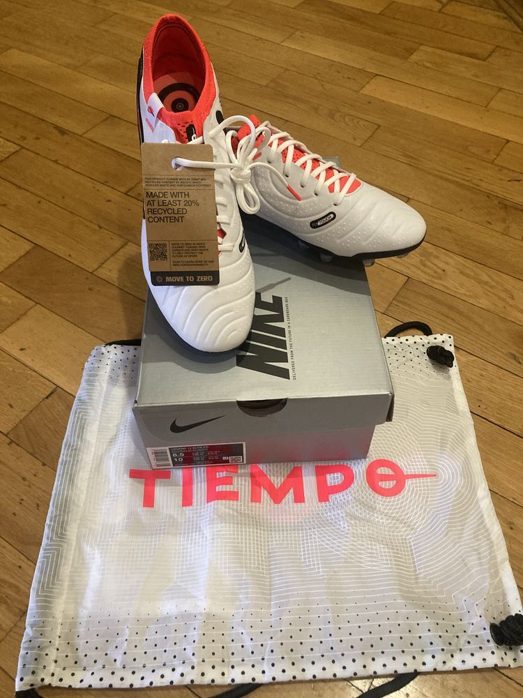 Бутси Nike Tiempo Legend 10 Elite FG White/Black/Bright DV4328-100